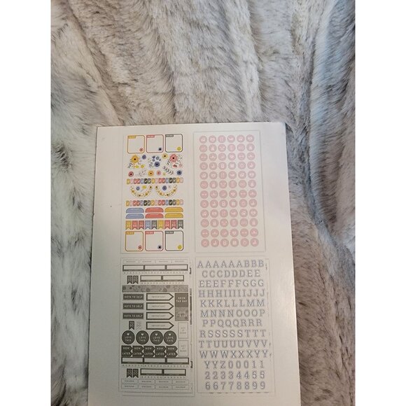 Sticker Book With Assorted Designs & Letters 6 Sheets 8.5" x 4.75" Decorati - Picture 4 of 4